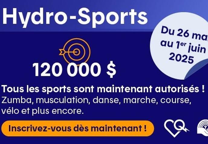 Hydro-Sports pour Centraide | Du 26 mai au 1er juin 2025